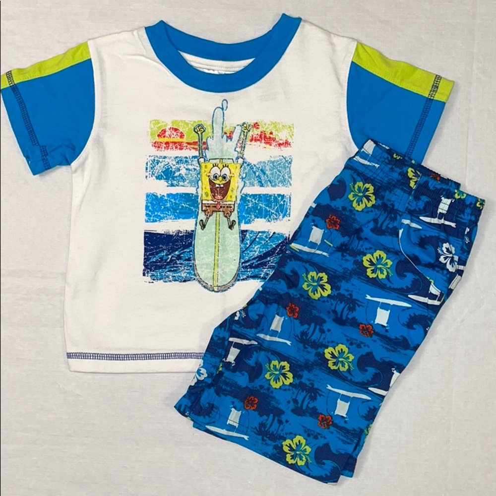 2 Pc. Nickelodeon- Sponge Bob Tee Shirt  & Shorts